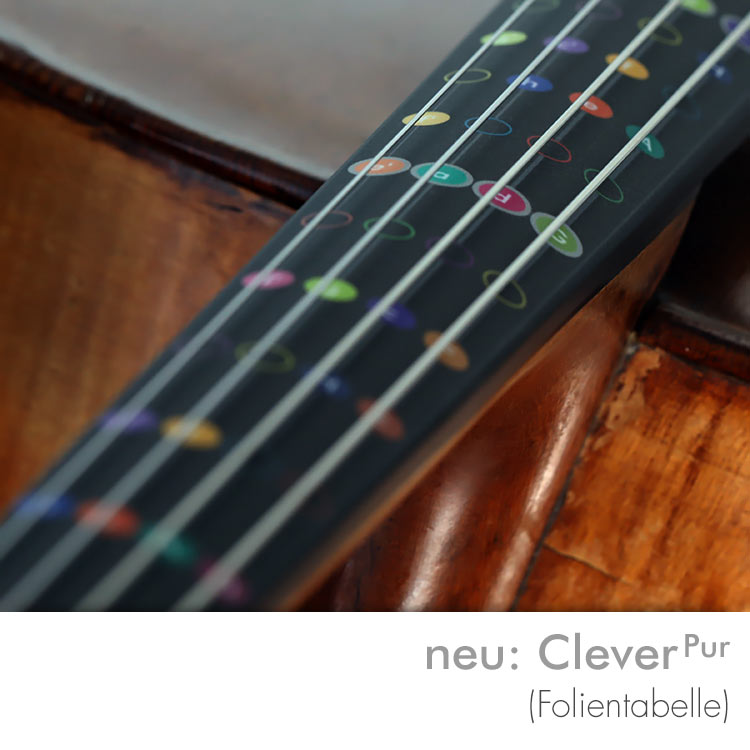 Farbton Grifftabelle Modell Violoncello Cello Folie